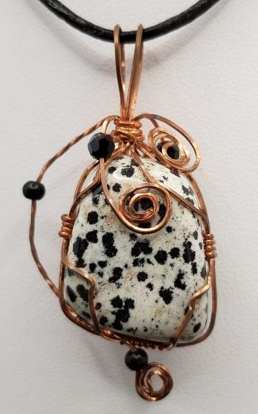 Domino Jasper Wire Wrapped Pendant picture