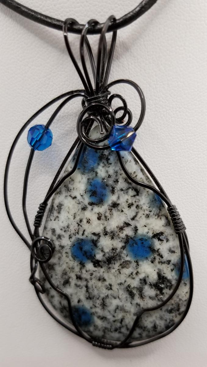 K 2 Jasper Wire Wrapped Pendant picture