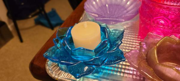 Lotus Flower candle holder picture