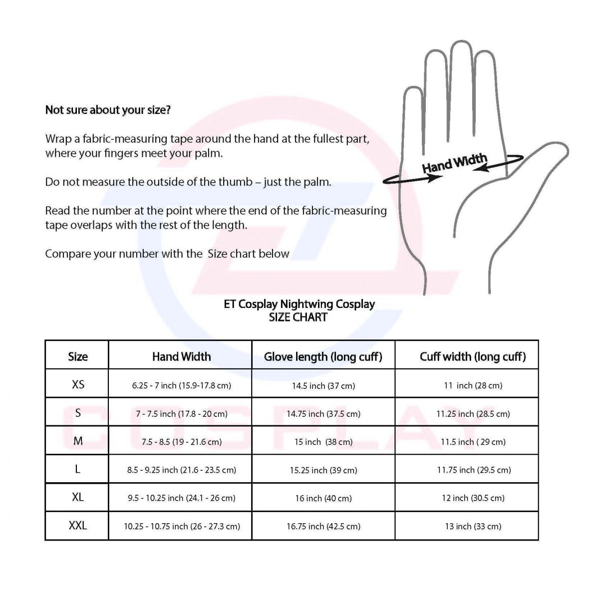 Leather Gloves for Night Wing Cosplay/Long gauntlet/Lamb skin/Black&Red picture