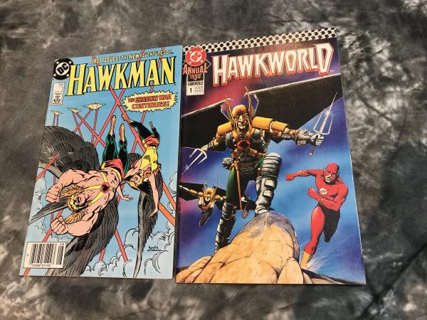 1986 Hawkman & 1990 Hawkworld picture