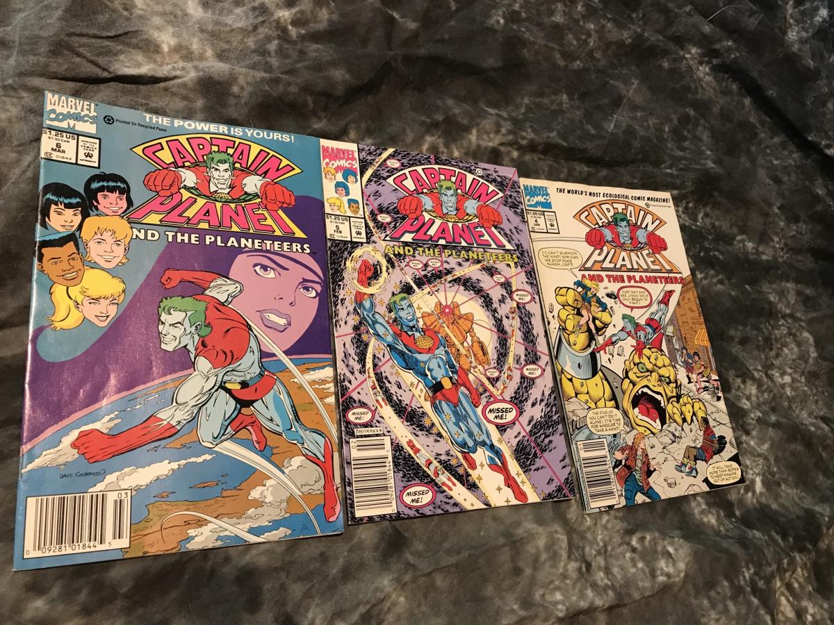 Captain Planet 1, 3-6 (1991, Marvel) picture