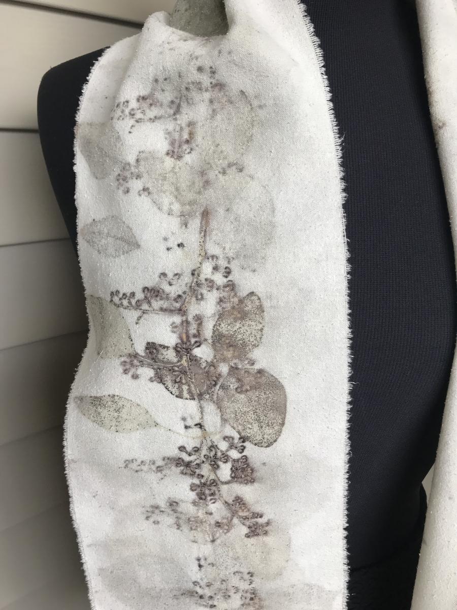 Raw Silk Scarf, Clergy Stole, Table Runner, or Wall Decour. picture