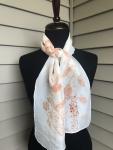 Orange Eucalyptus Silk Scarf