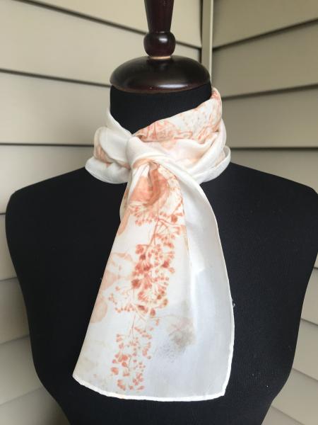 Orange Eucalyptus Silk Scarf picture