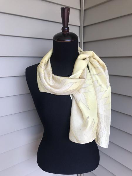 Mellow Yellow Habotai Silk Shawl/Scarf picture