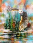 Flying Owl Print