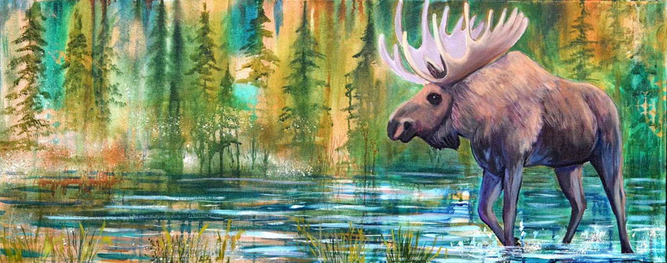 Moose Painting