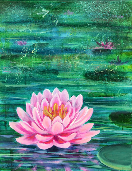 lotus flower print picture