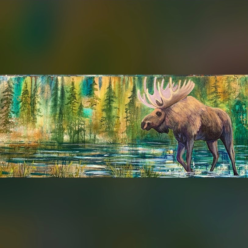 Moose Painting picture