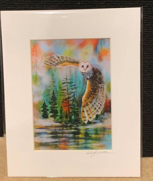 Flying Owl Print picture