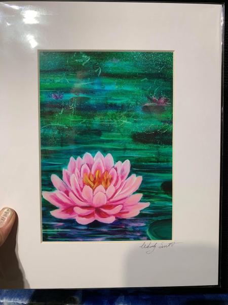 lotus flower print picture