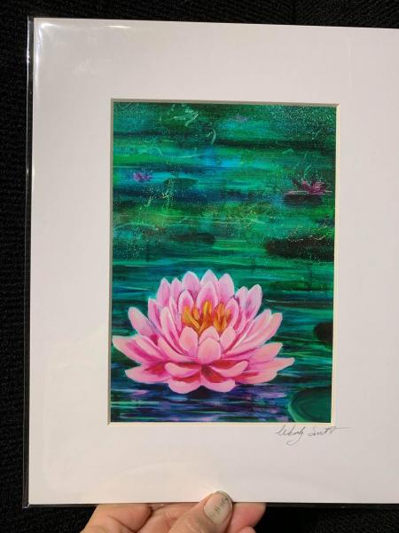 lotus flower print picture