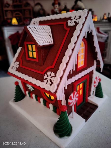 Beautiful 3d printed Gingerbread fairy house picture