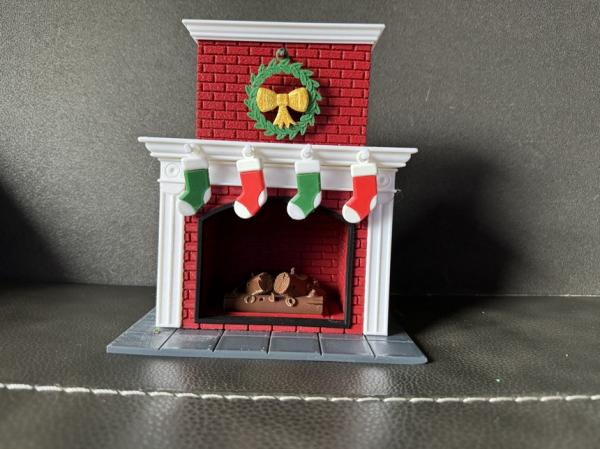 Fireplace Christmas Decoration