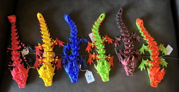 Large Baby Fidget Rose Dragon