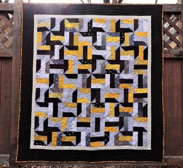 Black and Yellow Bee Quilt