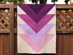 Lavender Arrows Baby Quilt