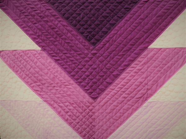 Lavender Arrows Baby Quilt picture