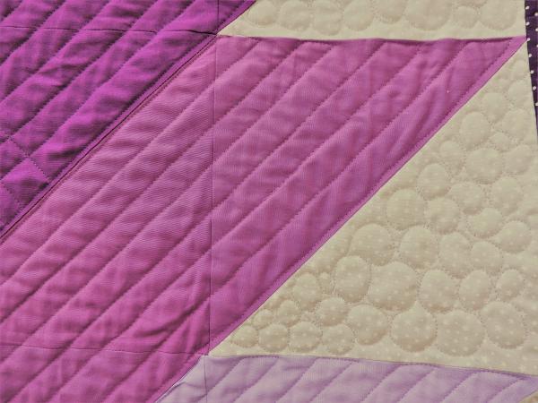 Lavender Arrows Baby Quilt picture