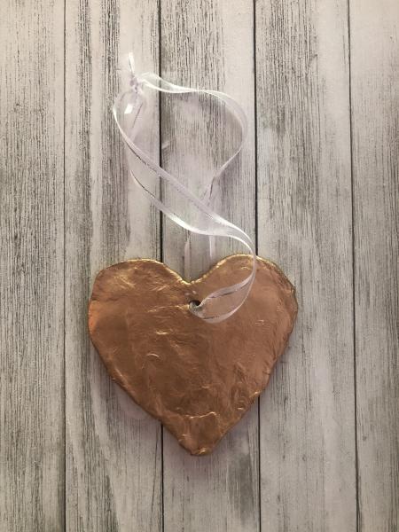 Large Gold Heart Ornament picture