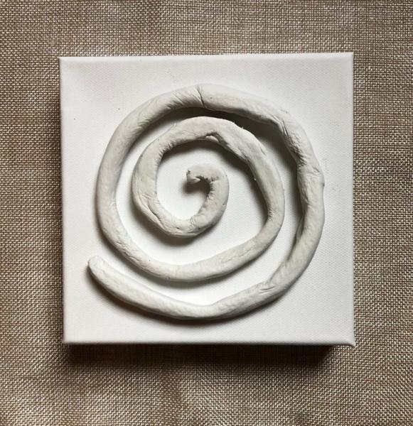 Clay Swirl on Canvas picture