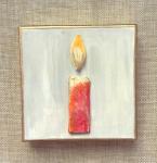 Clay Candle on Canvas