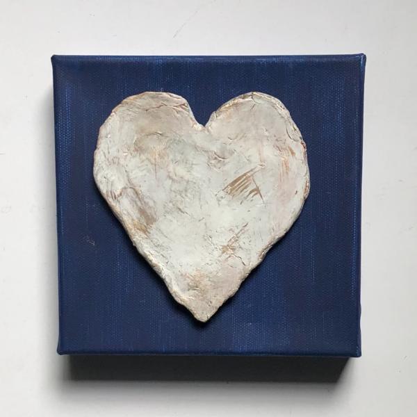 Clay Heart on Canvas picture