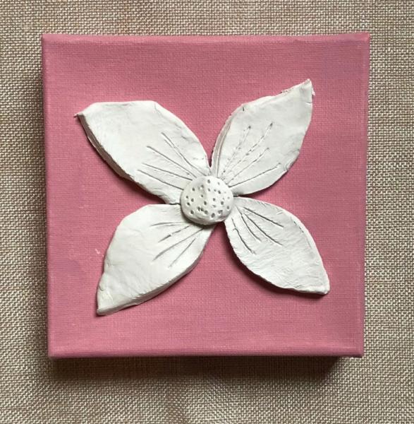 Clay Flower on Canvas picture