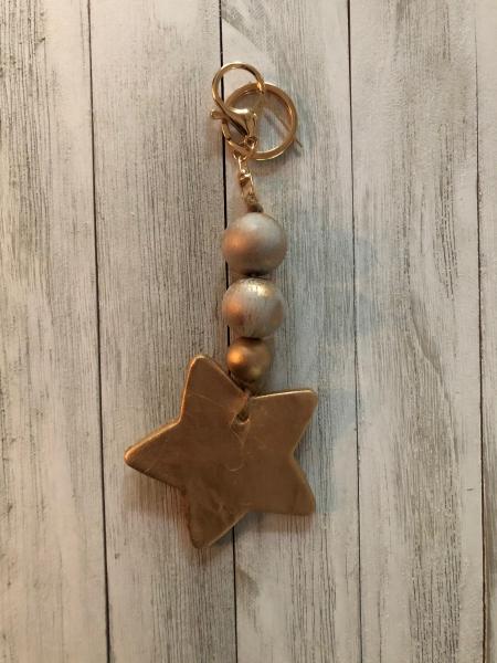 Beaded Star Keychain