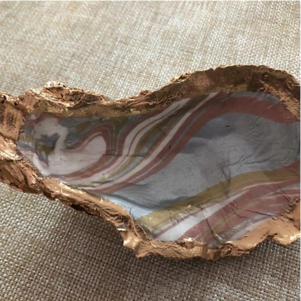 Oyster Trinket Dish - Grey/Mauve picture