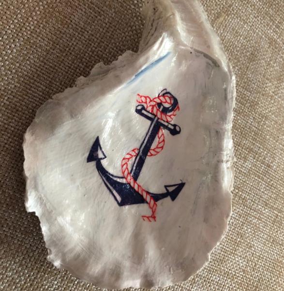 Oyster Trinket Dish - Anchor picture