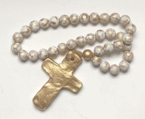 Large Blessing Beads with Cross picture