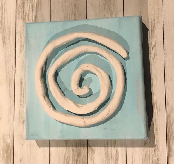 Clay Swirl on Canvas picture