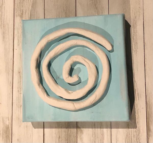 Clay Swirl on Canvas picture