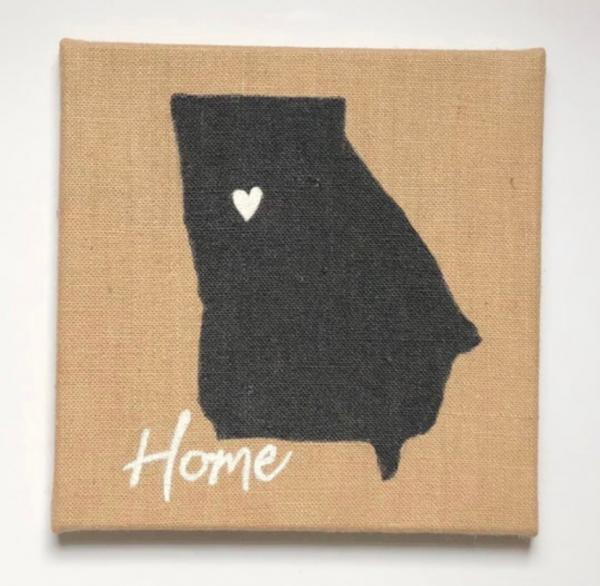 Georgia "Home" on Burlap picture