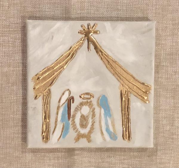 Nativity Scene on Canvas