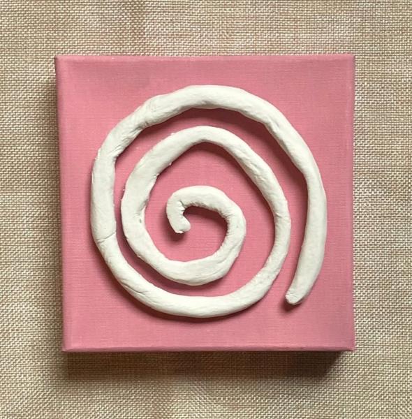 Clay Swirl on Canvas picture