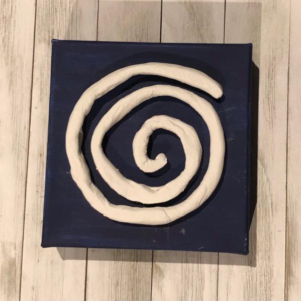 Clay Swirl on Canvas picture