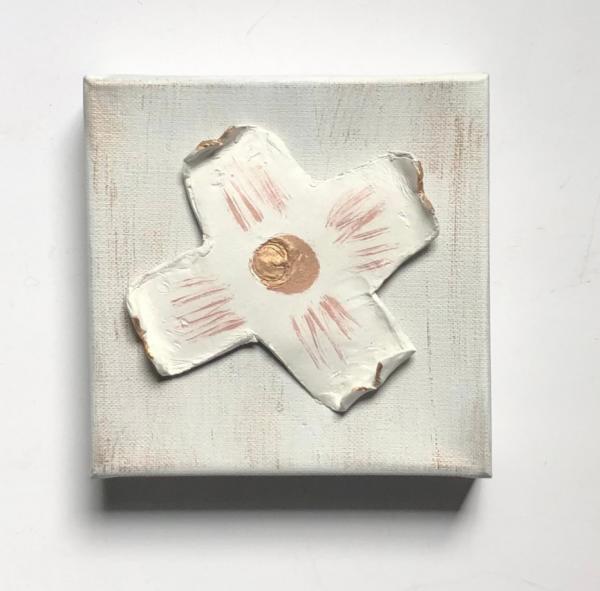 Clay Flower on Canvas picture