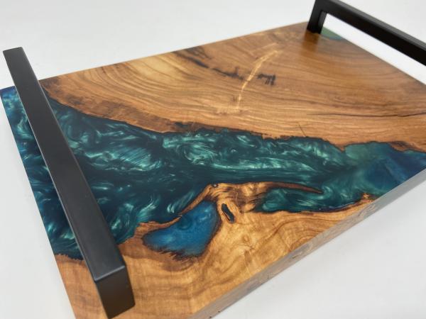 Wood and Resin Serving Tray