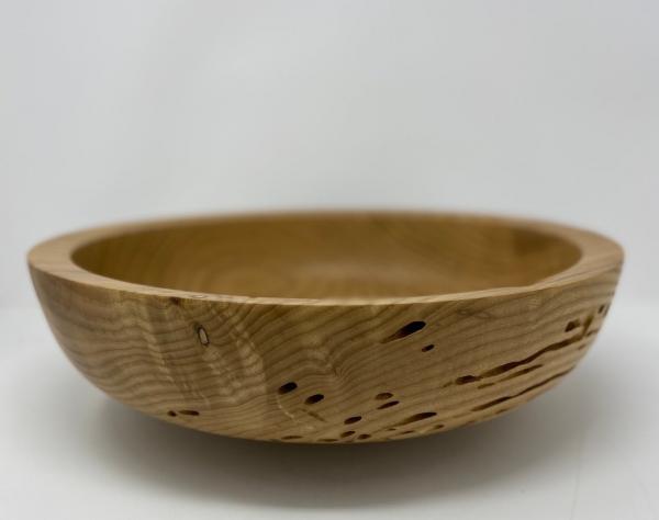 Wormy Ash- Handturned Ash Bowl picture