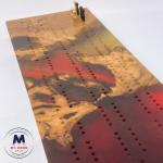 Fawkes - Handmade Cherry Wood and Resin Cribbage Board