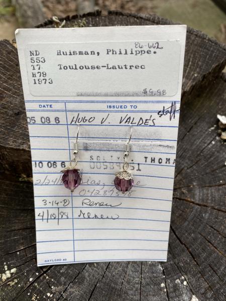 Purple Glass Earrings picture