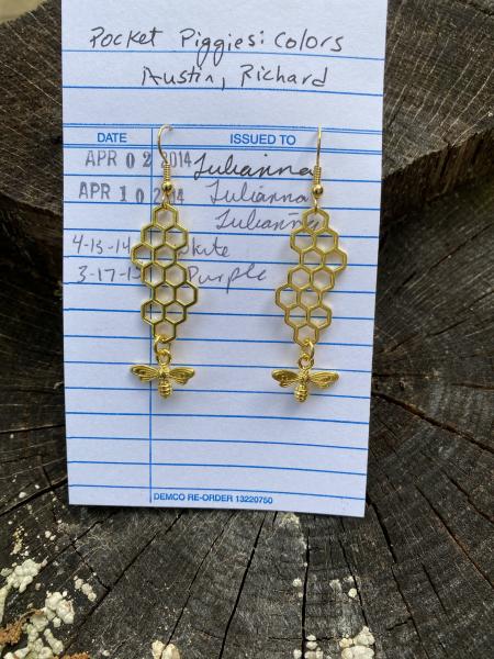 Gold Bee Earrings picture