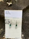 Green & White Earrings