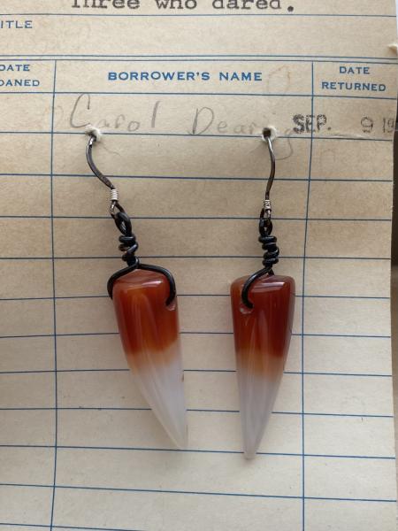 Carnelian Fang Earrings picture