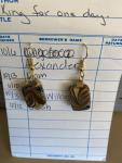 Brown Swirl Earrings