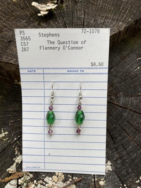 Green Glass Earrings picture