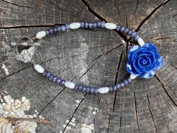 Blue Rose Bracelet